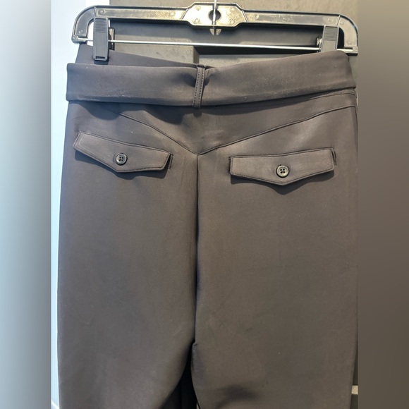 Goldie Byrd Belted Hybrid Pants Golf Straight leg high waist Black Medium NWT - Picture 9 of 14